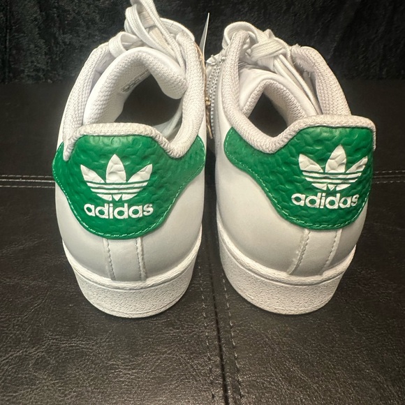 Adidas Superstar Originals Classic Shell-toe Cloud White Green Size 6 - Picture 12 of 15